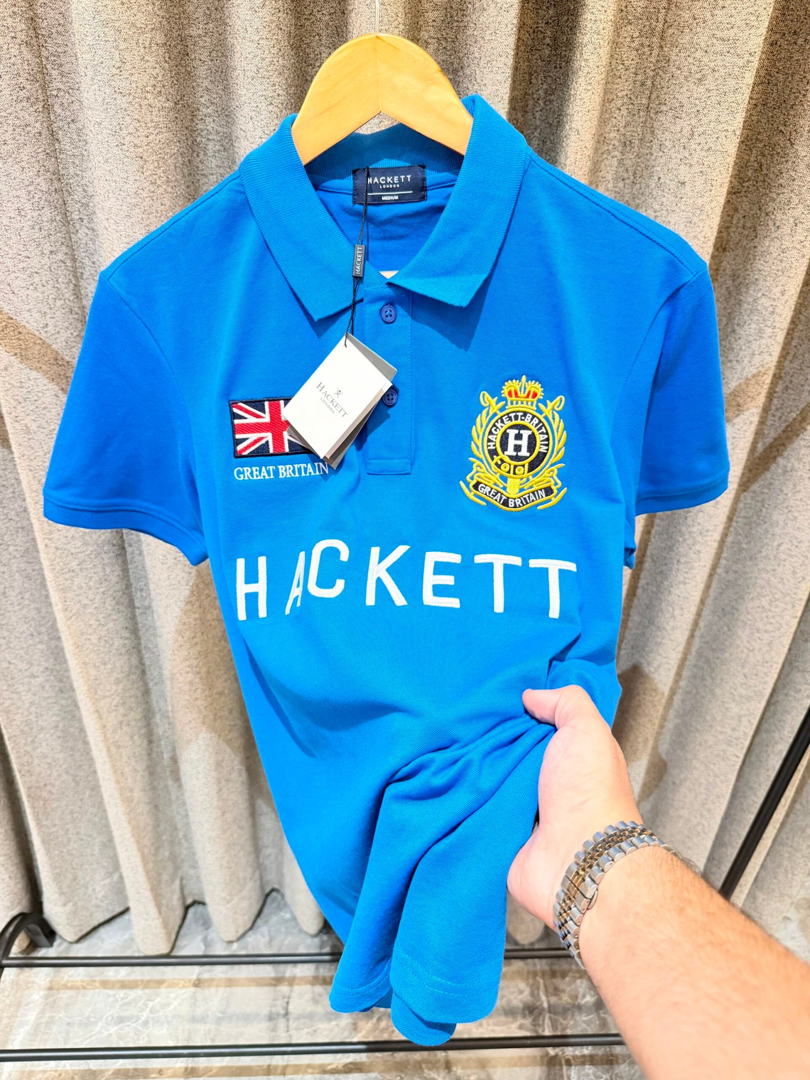 Hackett London Blue Polo Shirt