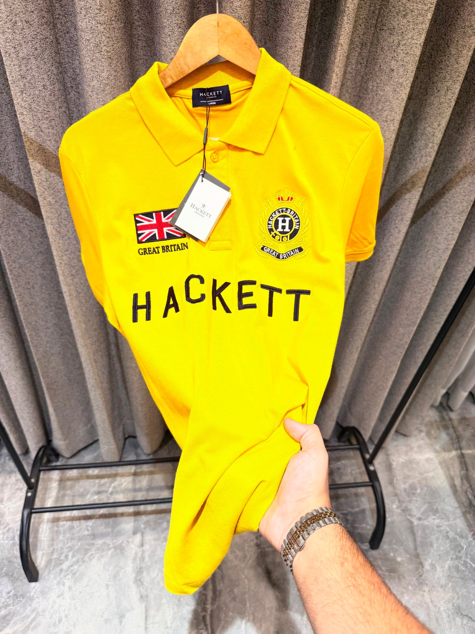 Hackett London Yellow Polo Shirt