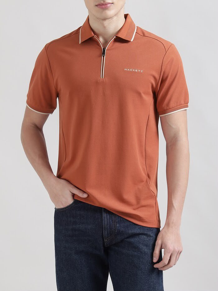 Salmon Pink Polo Shirt