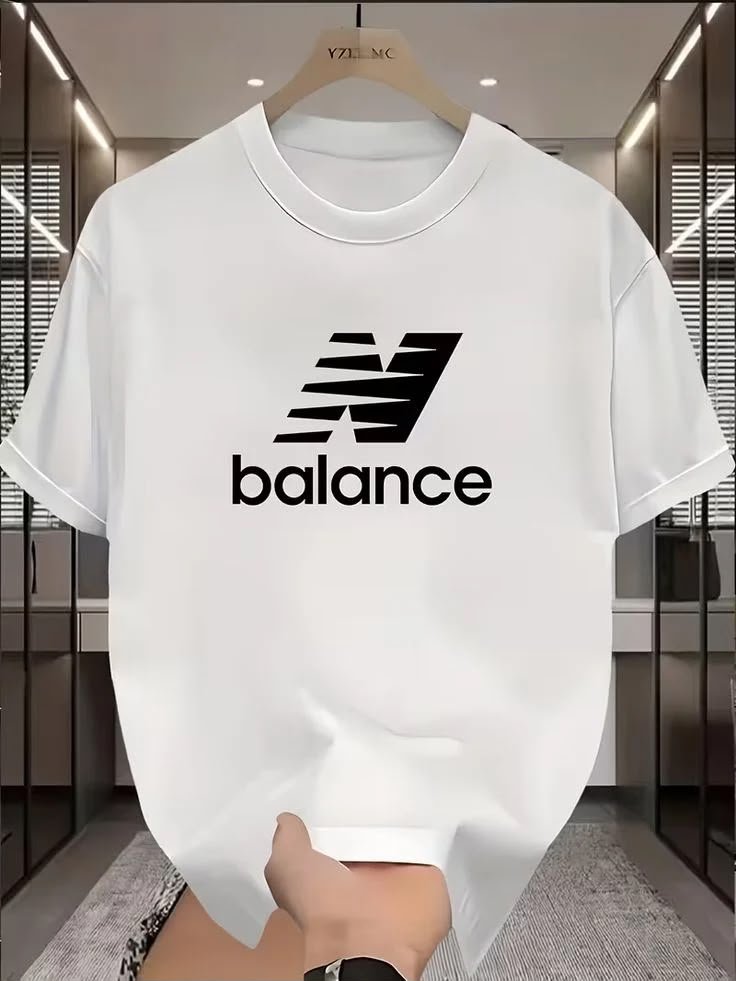 New Balance White Logo T-Shirt