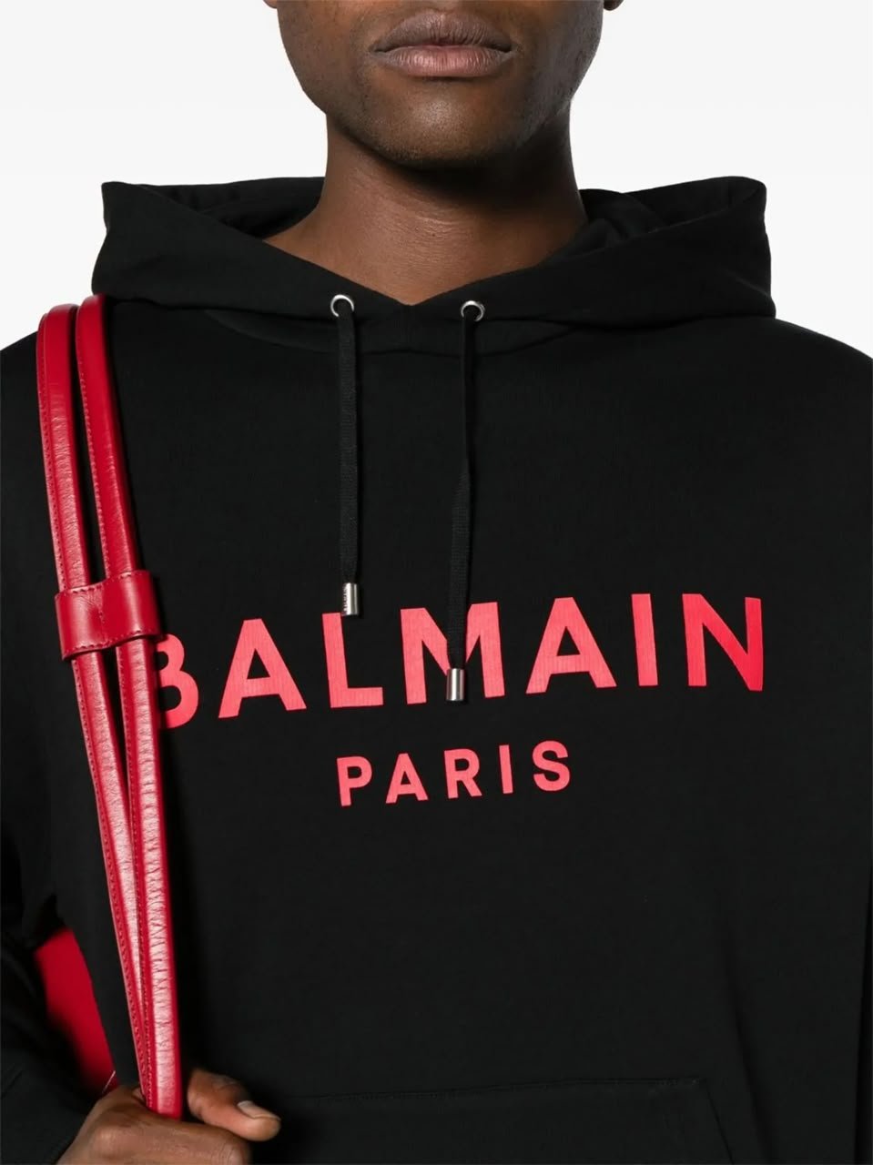 Balmain Black Logo Hoodie