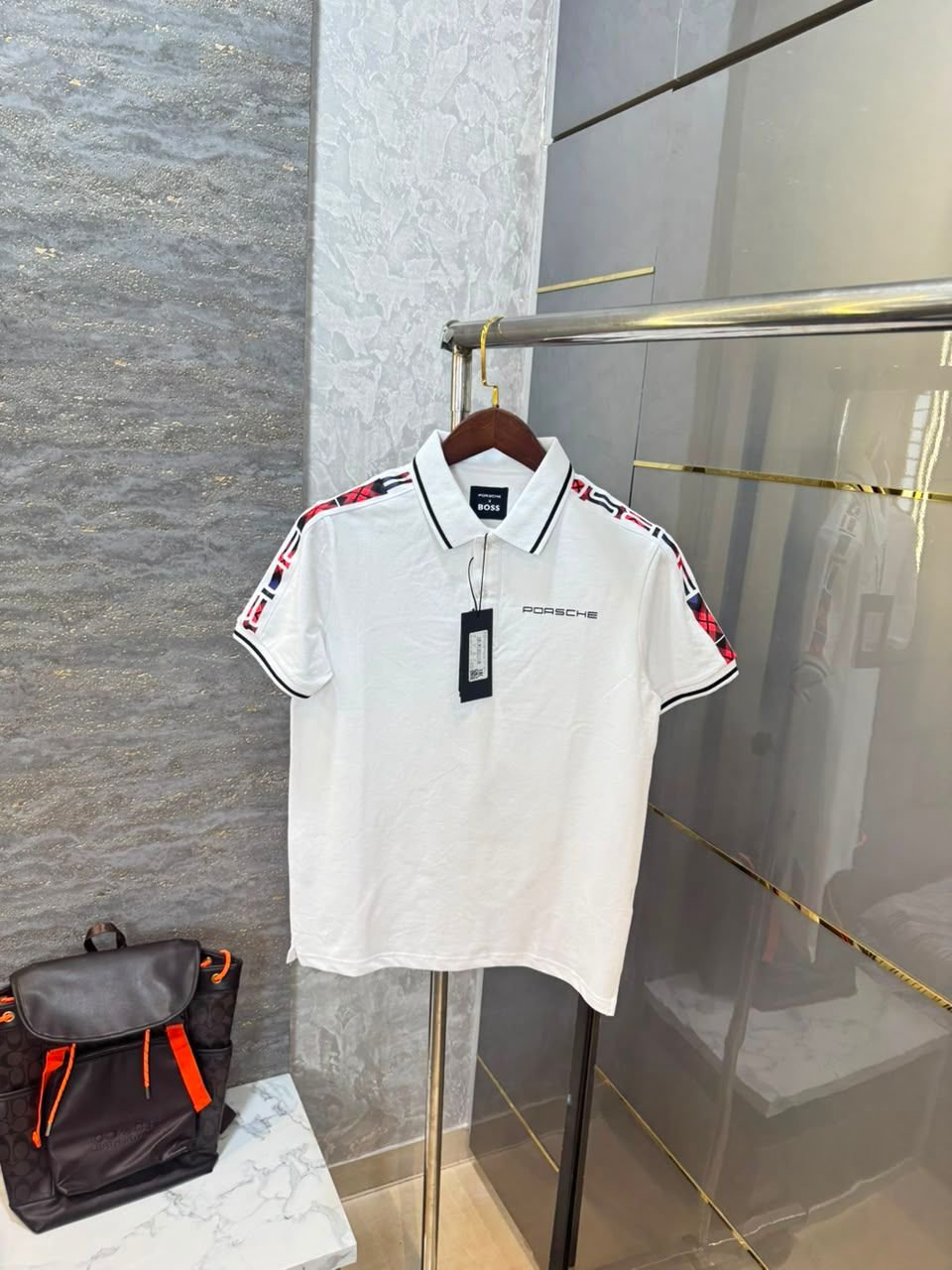 Porsche Slim Fit Stretch Polo T-Shirt