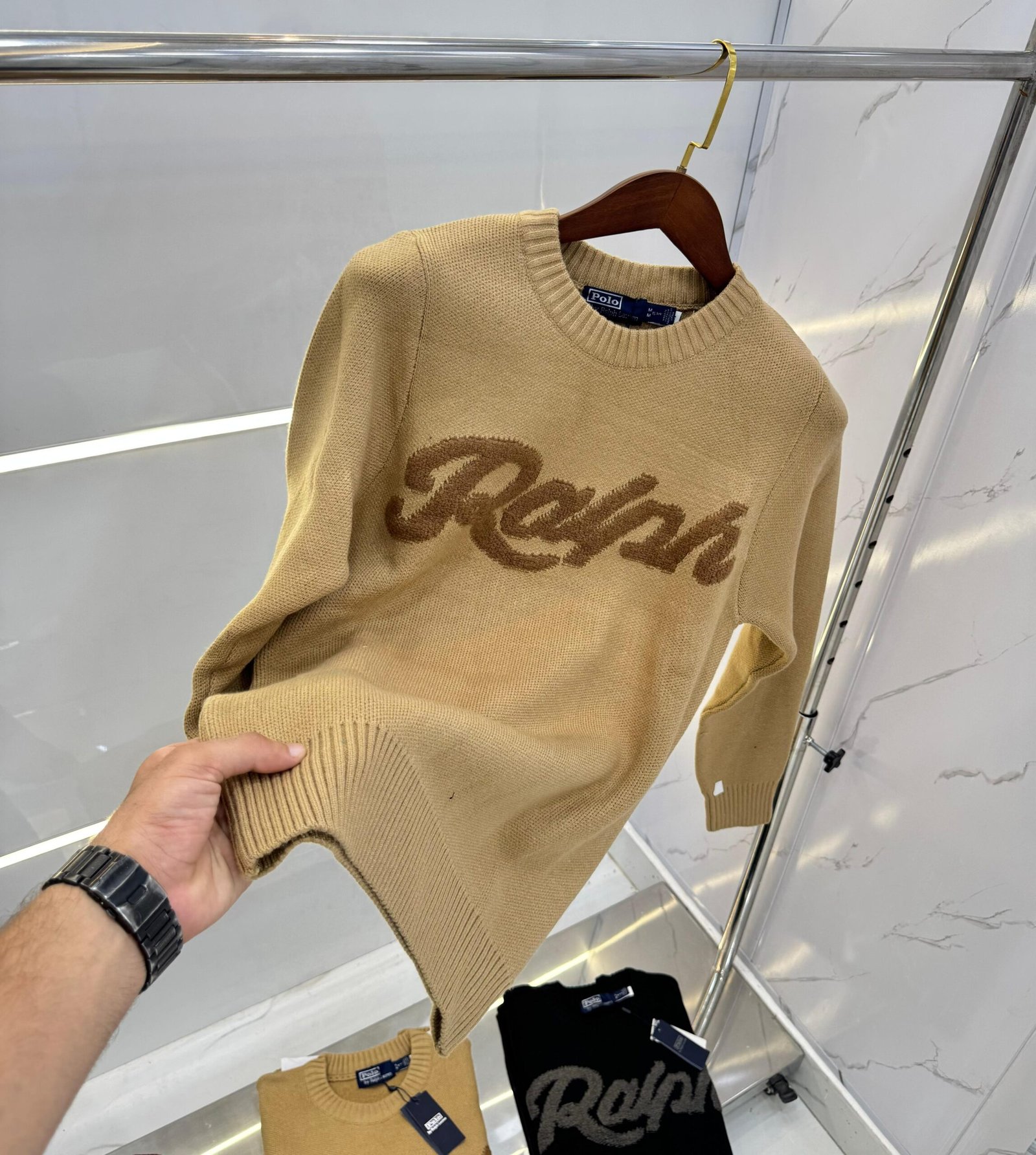 Polo Ralph Lauren Linen Blend Sweater Deckwash cream