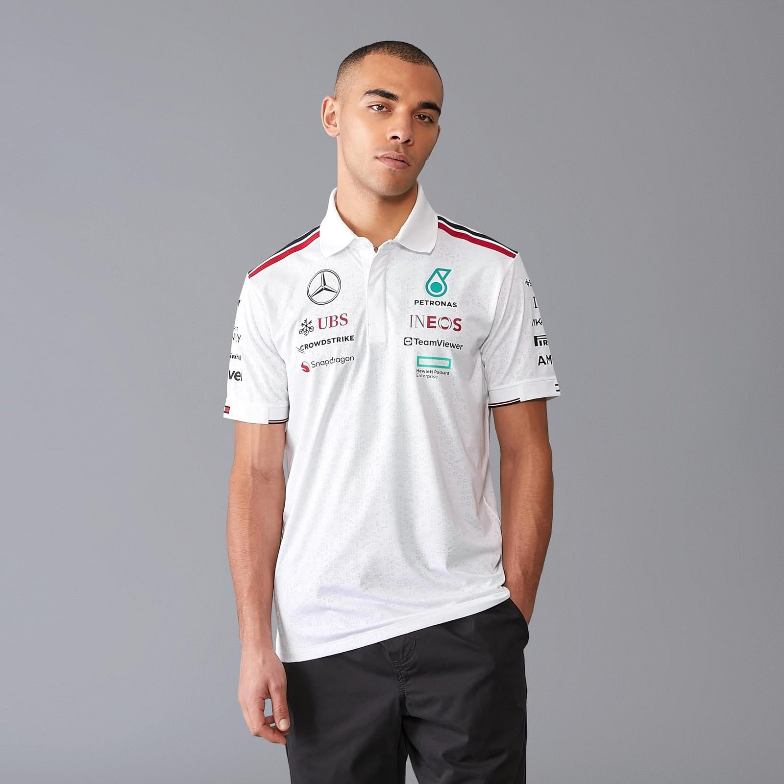 Mercedes AMG Petronas Men's F1 Team Polo Shirt 2024